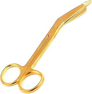 LAJA Imports Corrosion Resistant Stainless Steel Gold 5 1/2 Inch Lister Bandage Scissors