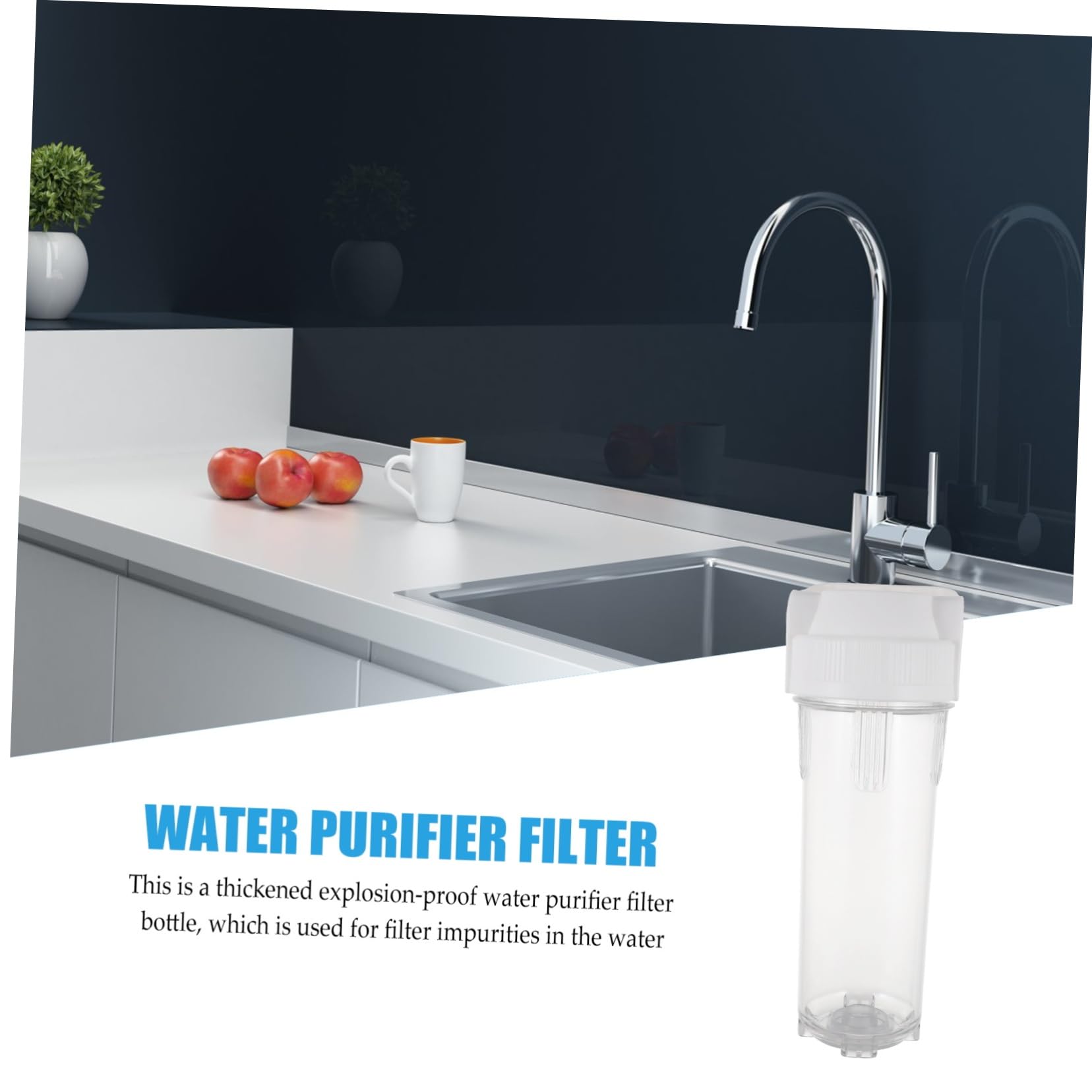 ifundom Bouteille Filtrante Anti- à Sédiments Bouteille Purificatrice pour Eau