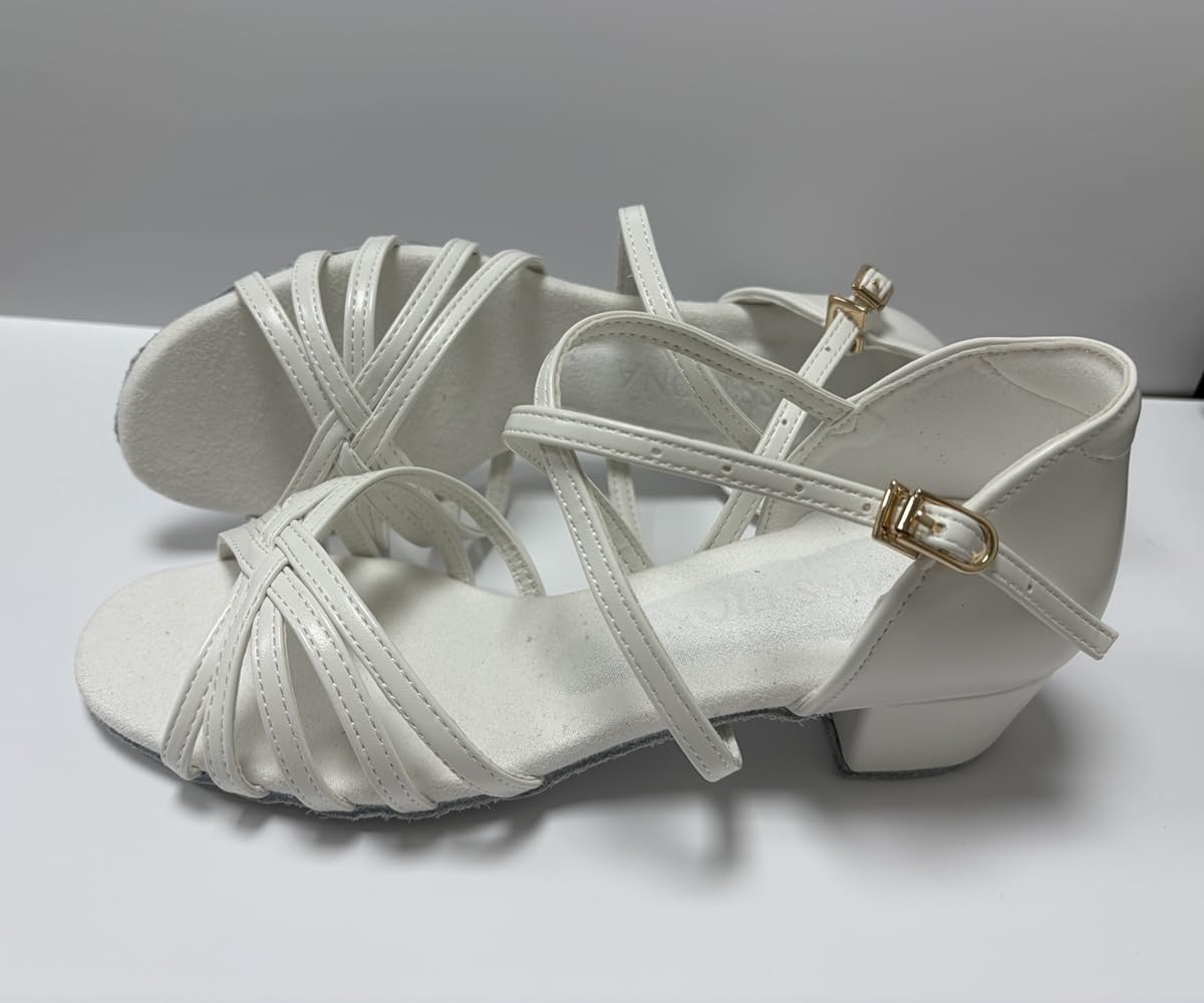 Scarpe da ballo da ragazza latina PU scarpe da ballo Salsa scarpe da ballo donna con tacco da 3,5 cm