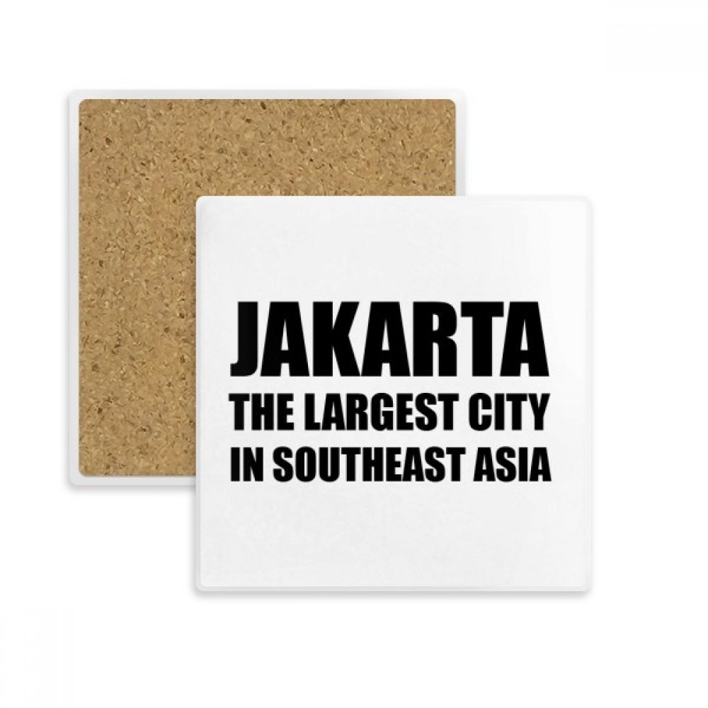 Coupe d'Asie dessous de verre pierre absorbante Jakarta porte tasse multicolore