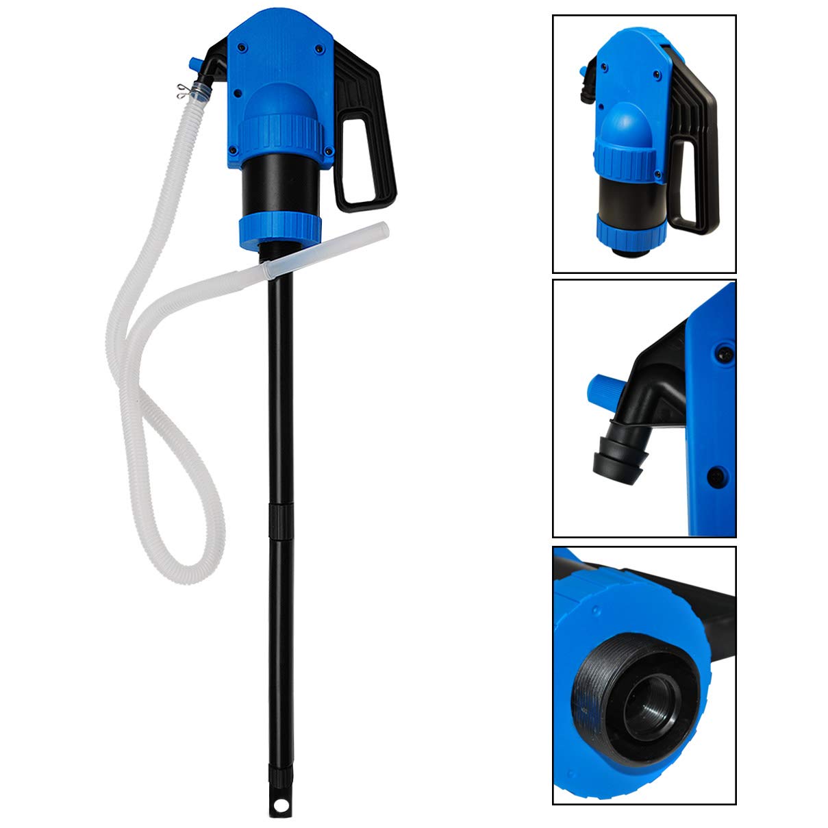 Handpumpe Fasspumpe Harnstoff Hebelpumpe SRL 1000 50L/min blau + 2m Schlauch