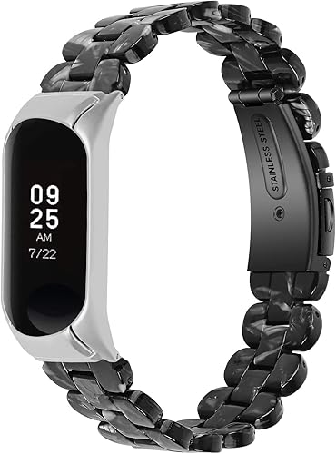 RuiRdot Mi Band 4 correas de repuesto, pulsera deportiva ajustable de 5.5 a 7.87 pulgadas, correa de repuesto ligera con hebilla plegable compatible