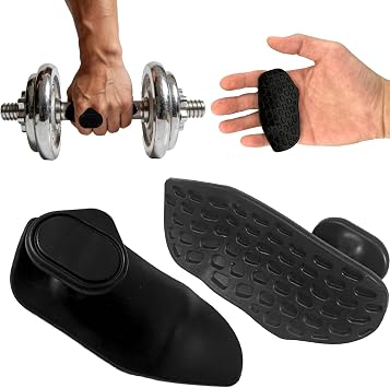 Silicone Weight Lifting Grips, Anti-Slip Gym Hand Pads | Protect Palms from Calluses & Tears, Secure Fit for Barbell Pull Ups, Durable Rubber Cushion for Men Women Workout