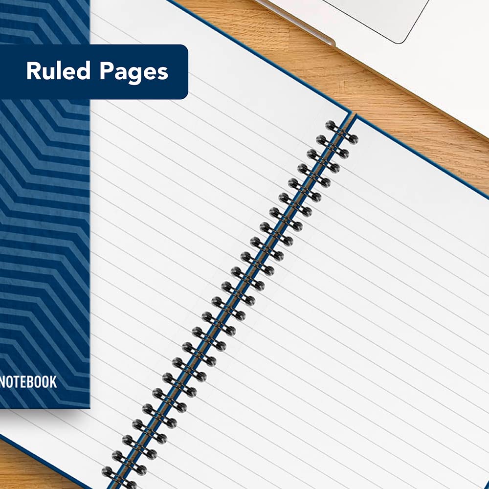 SUMMIT Quaderno a righe con copertina rigida, formato A4, 160 pagine, confezione da 10