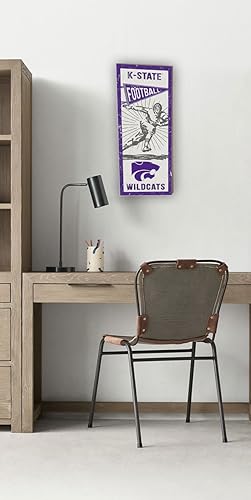 Miniatura 2 de KH deportes ventilador 7"x 18" Kansas State Wildcats Vintage Player