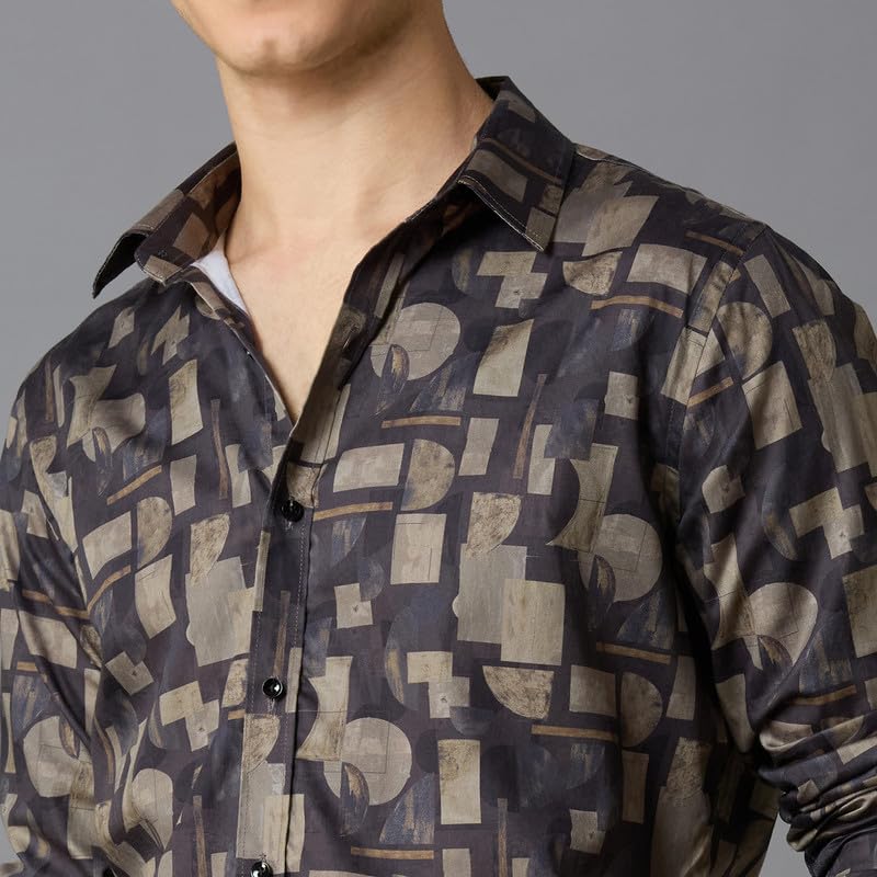 Image of MARK & ALBERT Men's Slim Fit Cotton Formal Shirt