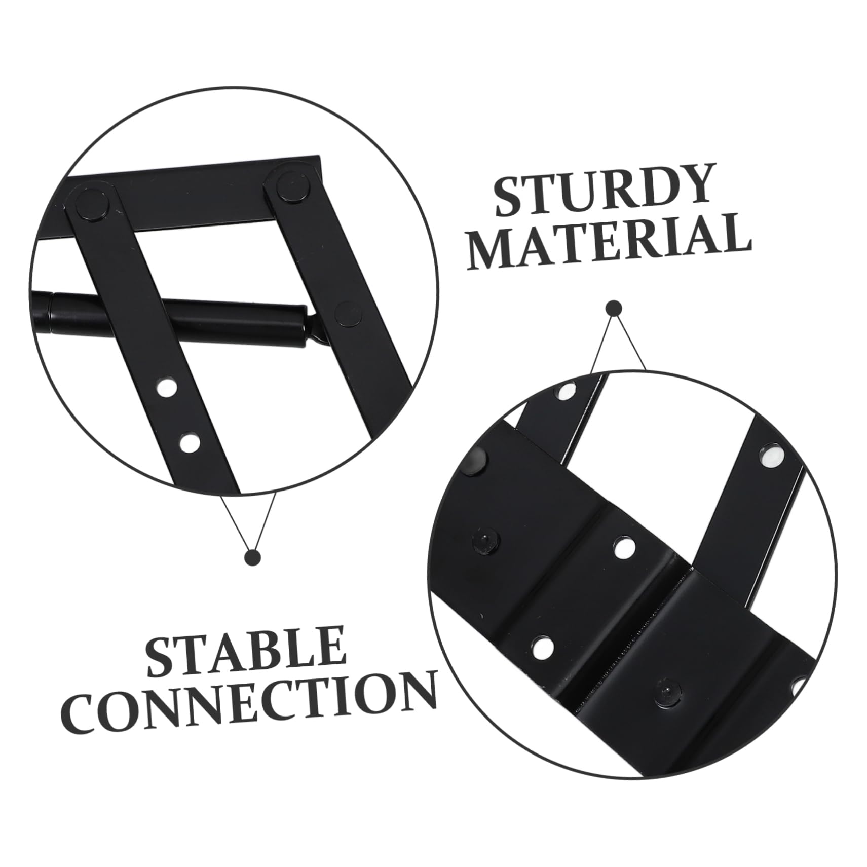 SHINEOFI Soporte Elevador para Mesa de Hierro Negro Estructura Resistente y Diseño Plegable Adecuado para Mesa de Centro y Funcional