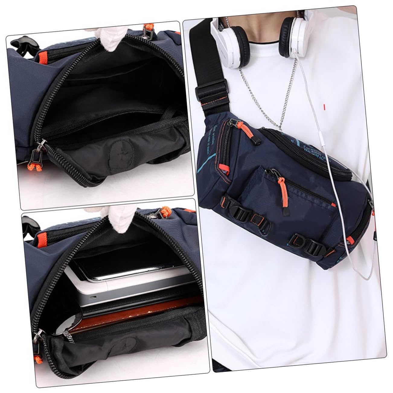 BESPORTBLE 1pezzi Marsupio Da Esterno Regolabile Cintura Marsupio Multifunzionale Resistente Per Sport Viaggi e Uso Quotidiano Capiente e Leggero