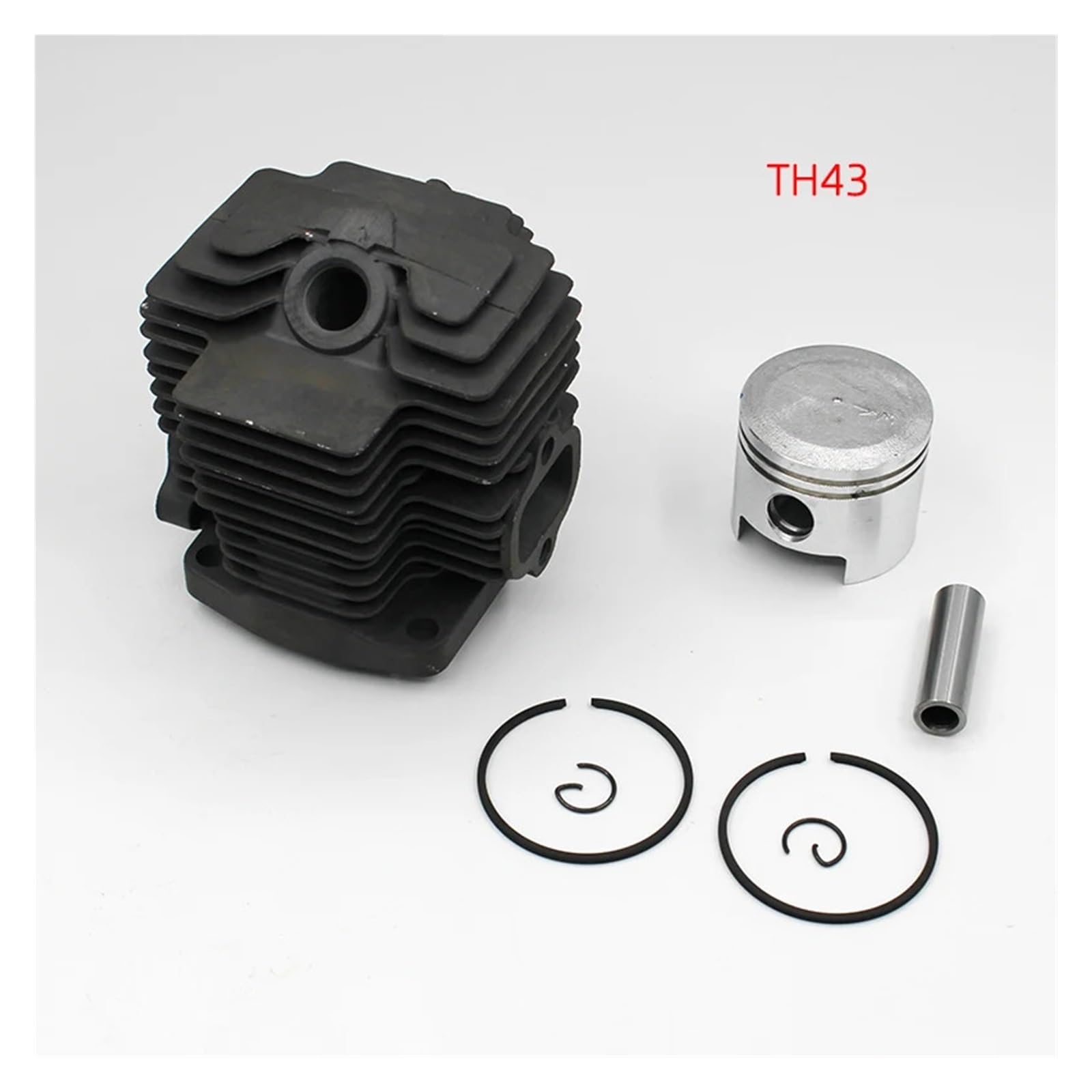 Kit de pistón de Cilindro de 41,5 mm y 44 mm Compatible con K-wasaki TH48, TH43, Kbl48, KBH48, TH430, KBH43A, KAAZ, cortadora de cepillos, Herramientas de jardín y Piezas.(Th43 41.5mm)