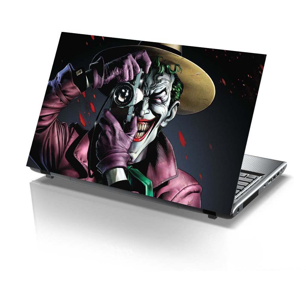 PIXELARTZ Eco-Vinyl The Killing Joker – Batman Printed 15.6-inch Laptop Skin for Dell, Lenovo, Acer, HP, Sony (Multicolour)