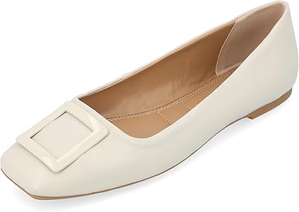 Amazon.com | Journee Women's Comfort Foam Zimia Dress Flats Beige