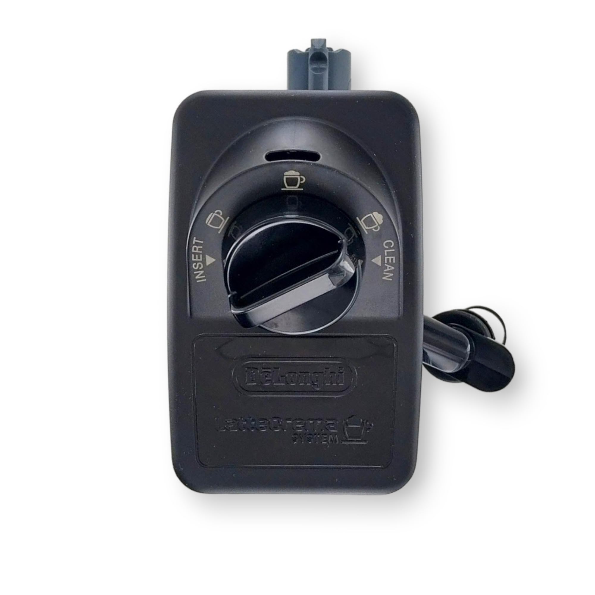 Caraffa per latte con coperchio + spazzola per la pulizia DeLonghi 5513296641 per macchina da caffè automatica come ECAM 23 24 25 350 352