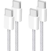YISH USB C to USB C Cable[2pcs 1M+1M] 60W USB C Quick Charging Cable PD USB Type C Charging Cable Nylon Data Cable for iPhone 16 15 Pro Max Samsung Galaxy S24 S23 iPad Pro Sony MacBook Pro/Air Pixel Switch