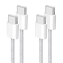 YISH Cavo USB C to USB C (2Pezzi-1M):60W Cavo USB Tipo C PD 3A Ricarica Rapida Nylon Intrecciato Cavo Type C to Type C Filo Caricatore per iPhone 16 15 Samsung Galaxy S25 S24 Pixel Sony iPad MacBook