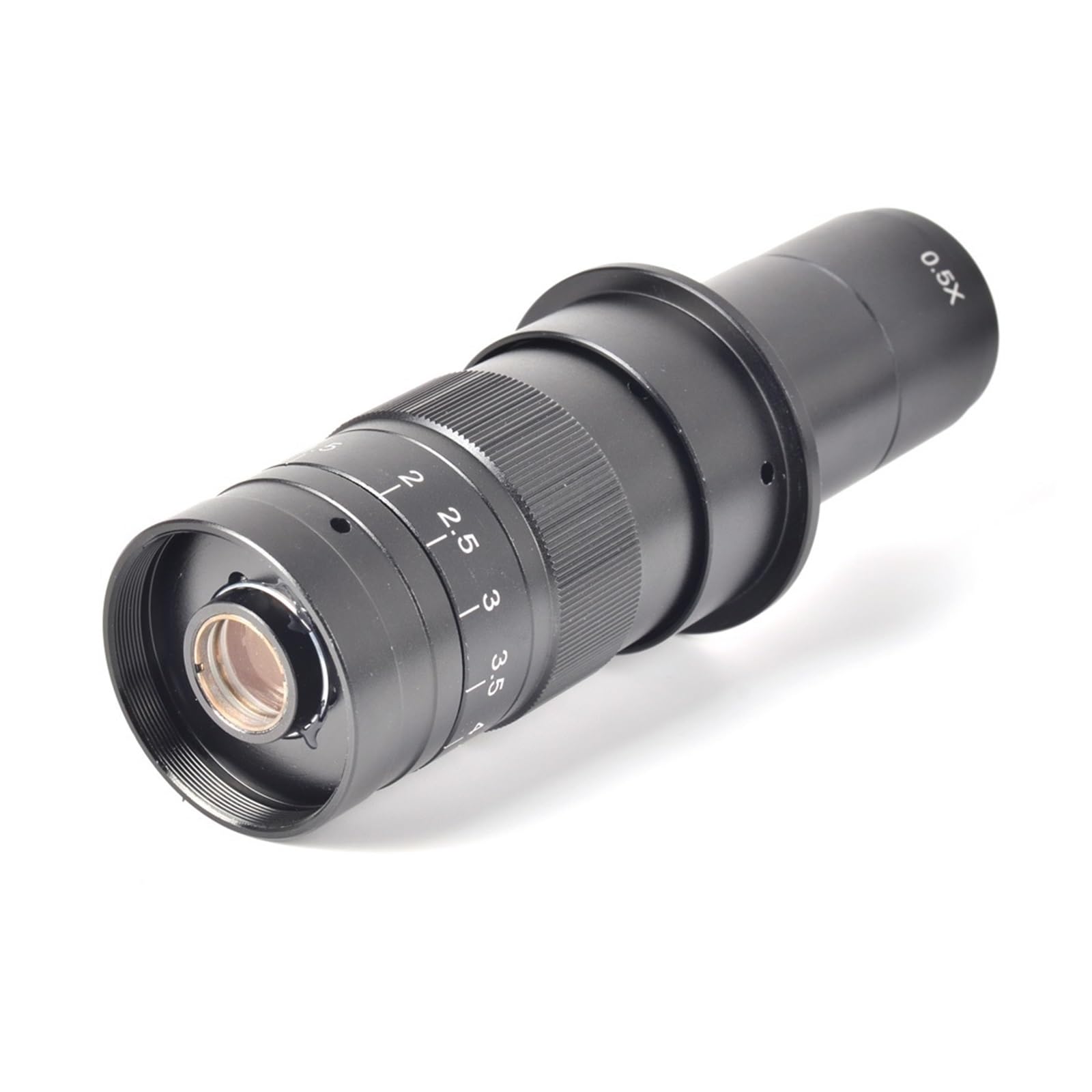 Edede 1 Microscope Lens, Adjust 0.7-4.5X Optical Lens 80X Magnification Zoom C-Mount For Industrial Camera Eyepiece Magnifier