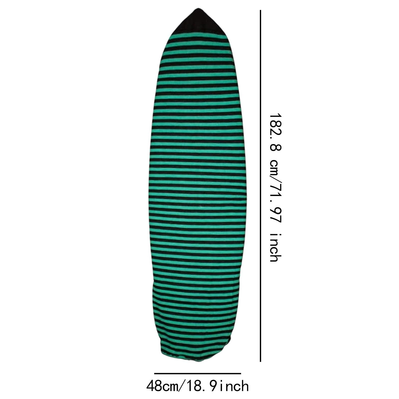Funda para Tabla de Surf Protector Calcetín Bolsa Ajustada Resistente Poliéster Reutilizable con Bolsillo Oculta Adecuada para Deportes Acuáticos Alma