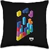 Tetris 3D Game Art Throw Pillow