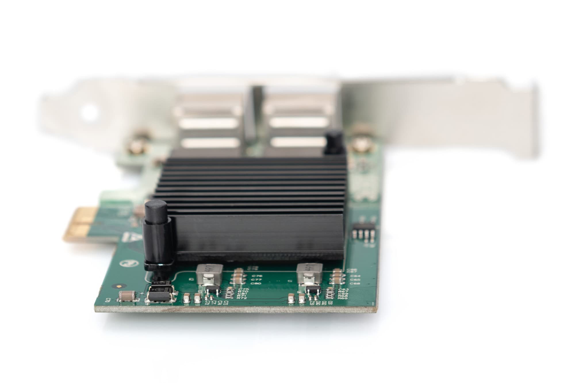 DIGITUS PCI Netzwerkkarte Gigabit – 2-Port LAN Karte mit RJ45 Anschluss – 10/100/1000 Mbps – Low Profile Blech – Plug and Play – Gigabit Ethernet PCI Karte