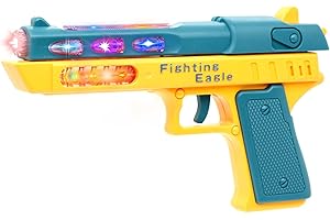 Light Up Pistol Toy for Boys: Dazzling LED Lights, Sound Effects, and Telescopic Action