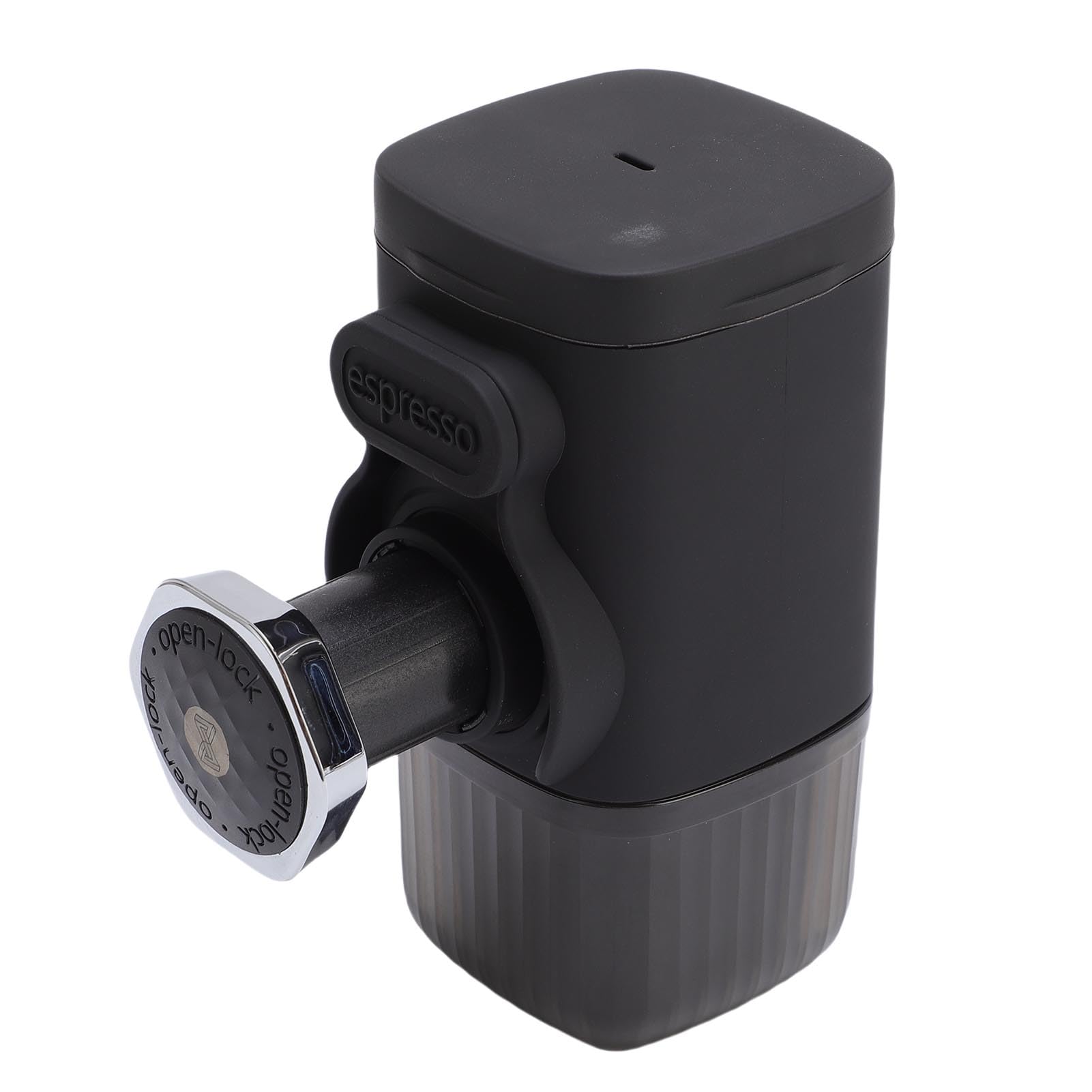 Generic Przenośny Ręczny Ekspres do Kawy Mały Ręczny Ekspres do Podróży Kemping Lekka Konstrukcja z ABS (BLACK)