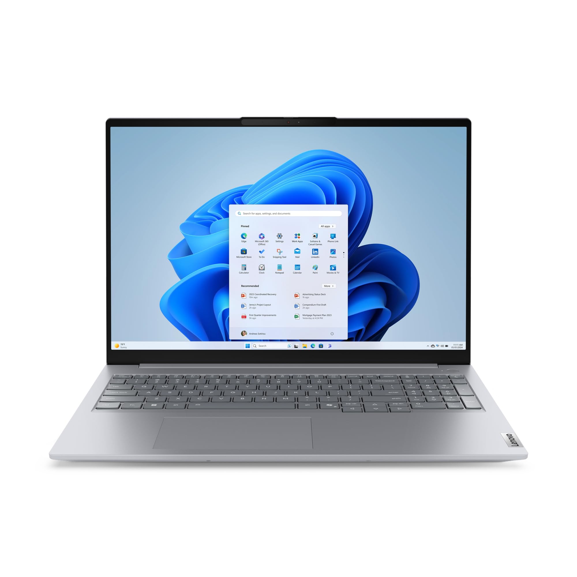 Lenovo ThinkBook 16 G8 IAL 21SK, Intel Core Ultra 5 225U, Computer portatile 16’’ WUXGA IPS, 32GB DDR5 RAM, 1TB SSD NVMe, Wi-Fi 6E BT5.3 [802.11ax], Windows 11 Pro edu Italiano