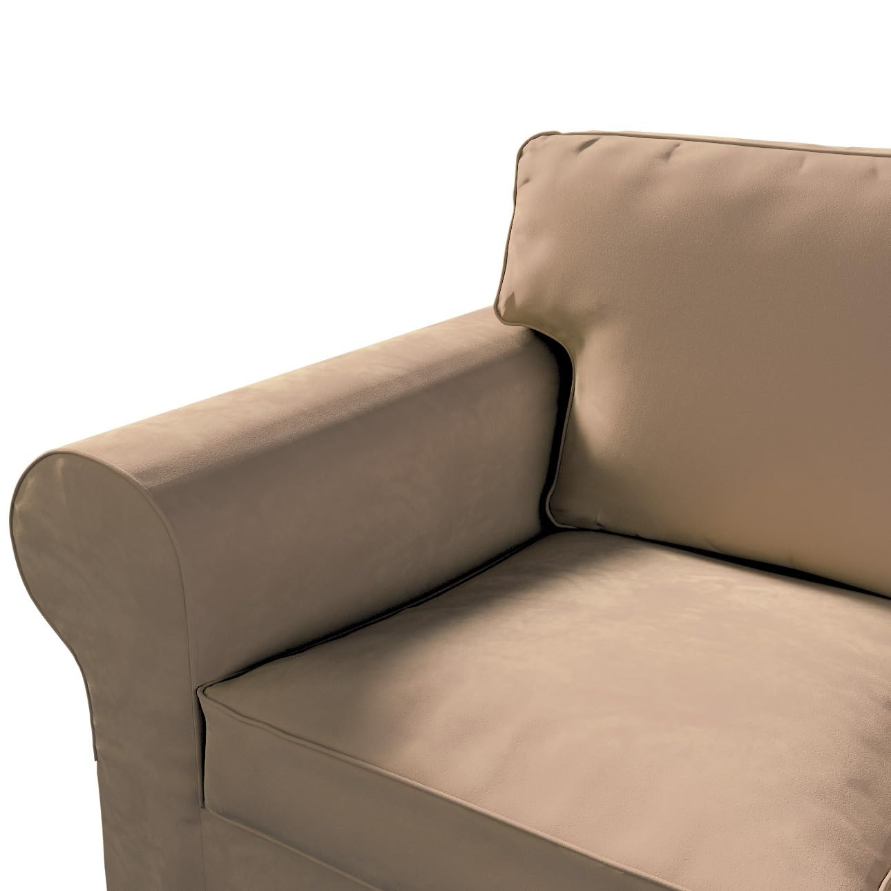 Dekoria Housse de canapé Ektorp de remplacement 3 places non pliable Housse de protection pour modèle Ektorp bleu