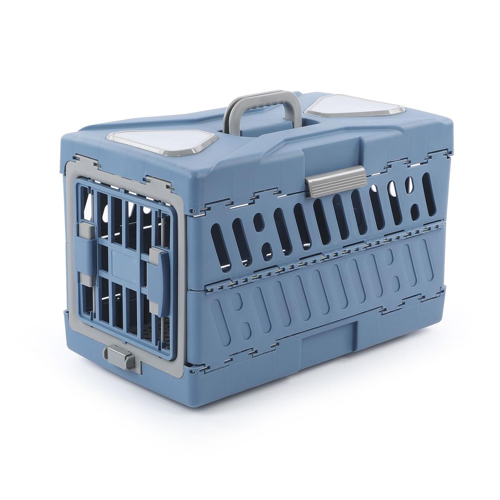 Transportín para Mascotas Bolso Transportador Plegable y Portátil | Transportín Pequeño con Asa Para Gatitos, Cachorros, Exterior, Avión, Coche, Viaje, Acampada Y