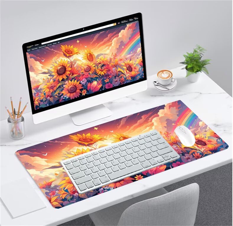 Tapis de souris XXL imperméable et lavable avec glisse de précision pour setup PC - 2