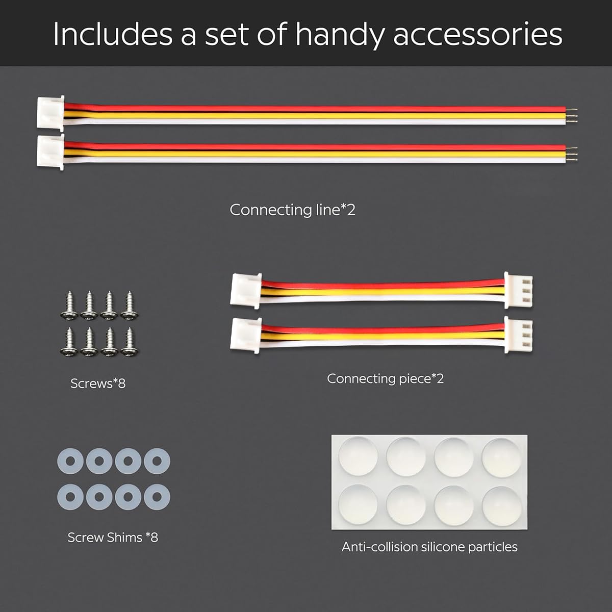 Dual White Flexible Cuttable LED Light Sheet 19""x9.5"" 60W 2.5A 24V Lights 2600K to 6500K Dimmable White LED Sheet, Adhesive Backing 1Piece (CCT 2700-6500K), FLS-24V-RGBCCTX288