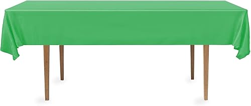 Miniatura 4 de DecorRack Paquete de 24 manteles rectangulares, de plástico sin BPA, 54 x 108 pulgadas, manteles para mesa de comedor, fiestas, pícnic, campamento y