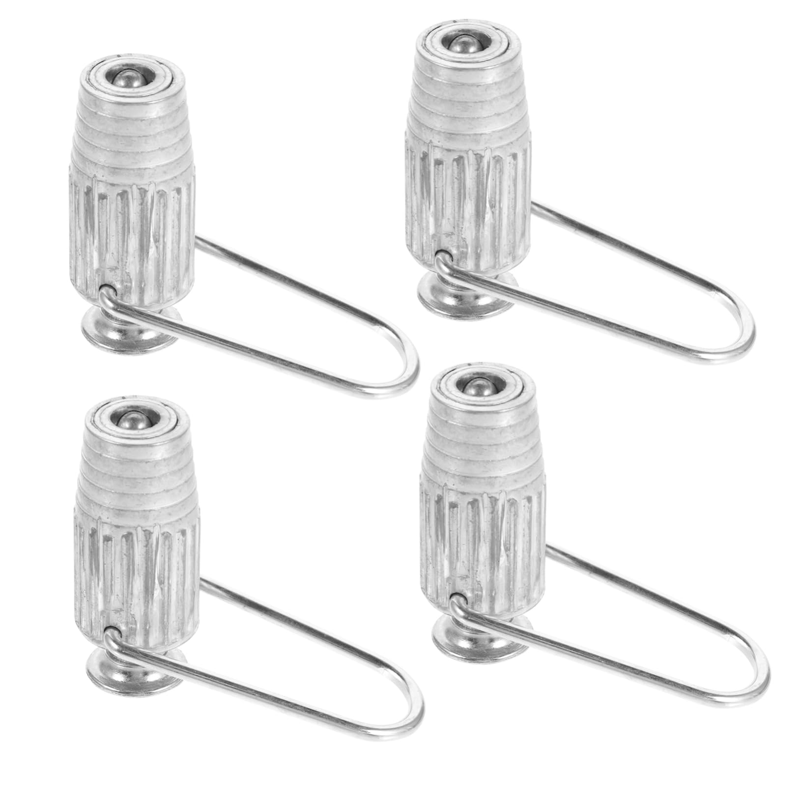 MAGICLULU Wäscheleinenspanner aus Aluminium 4 Stück Leicht Silber Passend für Standard Wäscheleinen für Haushalt und Umlenkrollensysteme