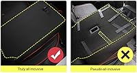 Vista 8 de Juego completo de fundas de asiento personalizadas para Prado 2004-2008 7 asientos cuero asiento cojín protector negro
