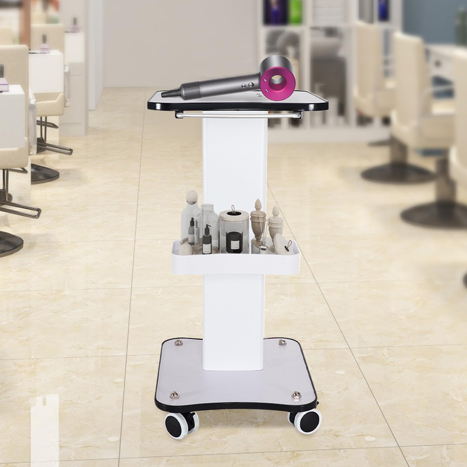 Wózek do salonu kosmetycznego, wielofunkcyjny, ruchomy wózek ręczny, wyposażenie do salonu, spa, do salonu fryzjerskiego, wózka na kółkach do instrumentów kosmetycznych