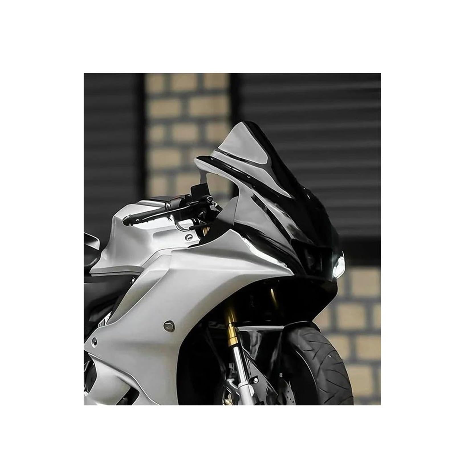 Cupolini E Parabrezza Per Moto Per YAMAHA YZFR15 V4.0 2021-2025 YZF-R15 V4 YZF-R125 2024 Deflettori Vento, Schermi E Visiere Cupolino Paravento(Argento)