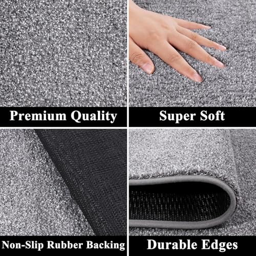 SHACOS Teppich Läufer 60x180 cm Läufer Flur rutschfest Teppichläufer Weich Küchenteppich Waschbar Flurläufer Modern Teppich Flur Läufer für… – Ansicht 2