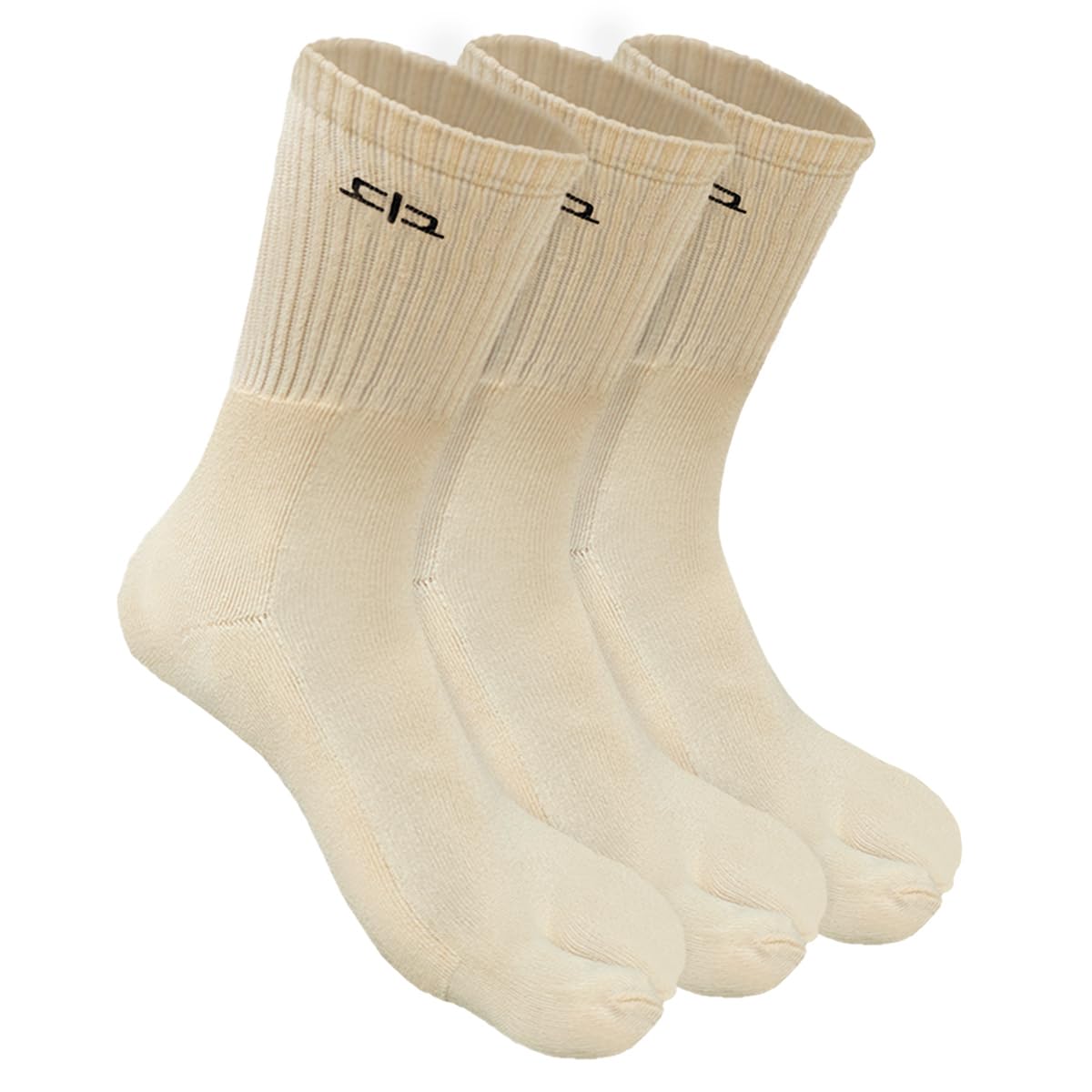 Bamboo Toe Socks for Women, Calf Length | Thumb Socks with Toe Split | 3X Softer Than Cotton | Breathable | Size (UK 3-7)