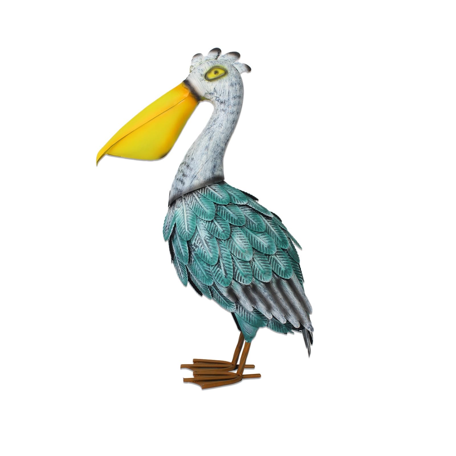 Figur wetterfest Metallvogel naturgetreu Gartenfigur aus für Gartenliebhaber