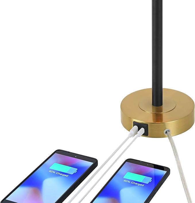360 Lighting Lenore Juego de 2 Lámparas de Mesa con USB miniatura 3