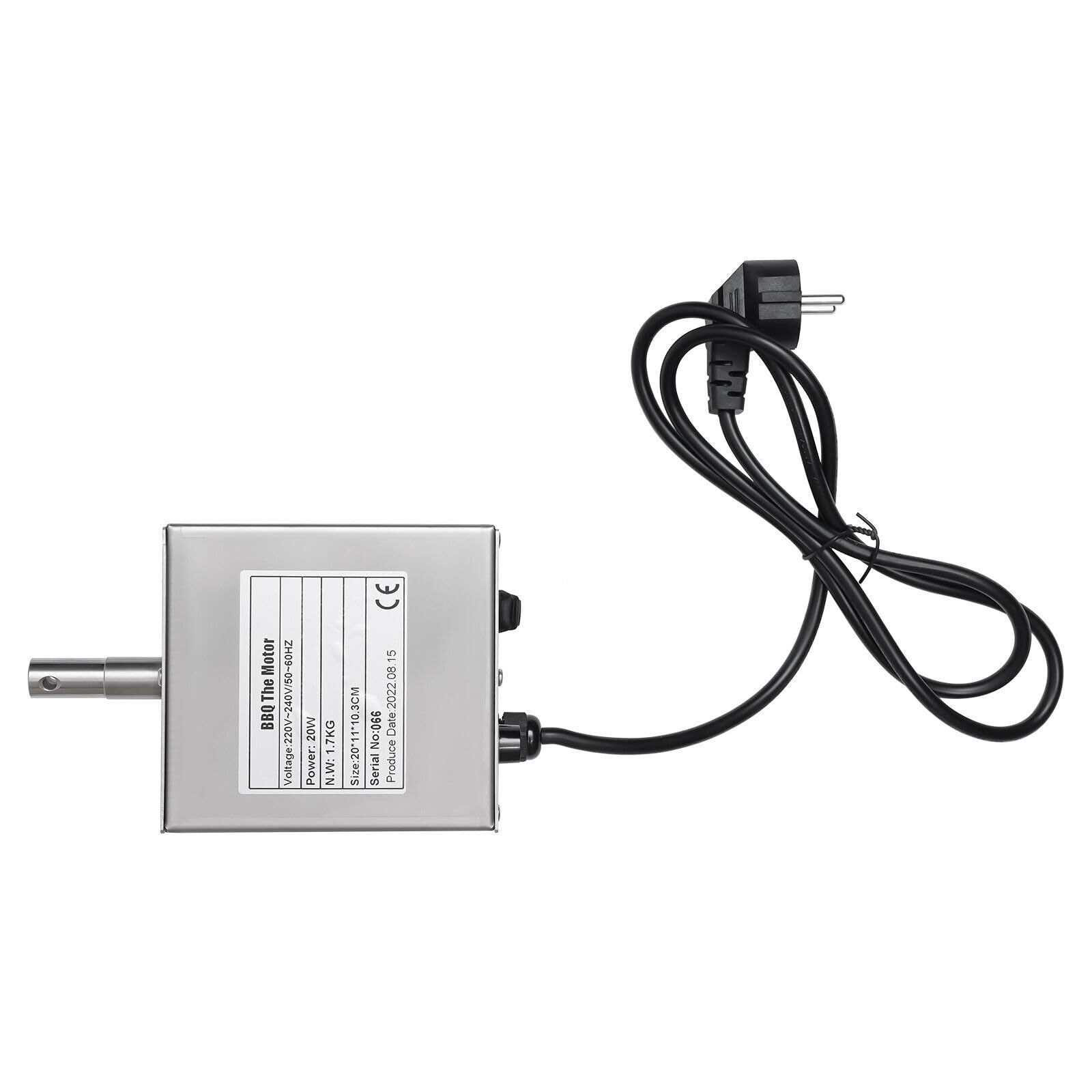 Barbacoa de acero inoxidable para cordero, barbacoa, pincho giratorio, asador eléctrico, aguja de carne, con motor, altura ajustable, tenedor eléctrico para camping, familia, pincho de 220 V, 25 W