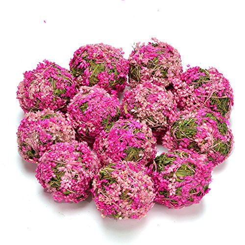 Byher Decrative Ball with Flowers for Bookshelf, Table, Tree, Party, House Decoration