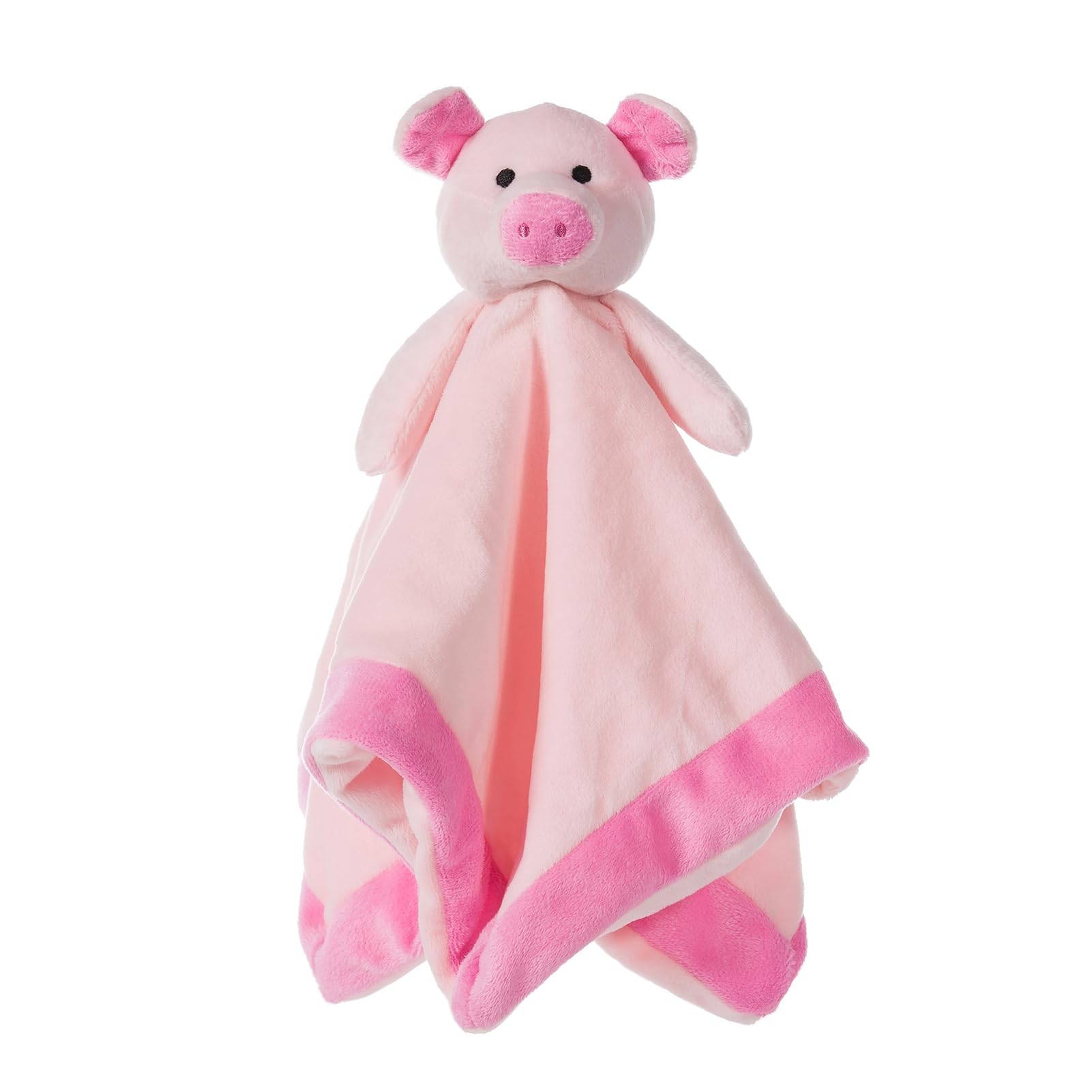 Apricot Lamb Pink Pig Stuffed Animals Security Blanket Infant Nursery Character Blanket Luxury Snuggler Plush (, 14 Inches)