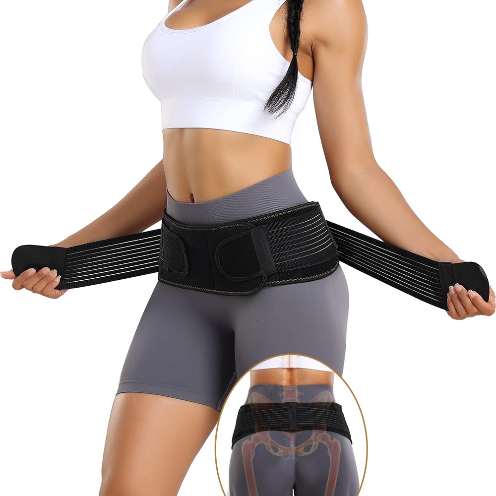 Buy FITTOO Sacroiliac SI Joint Hip Belt for Women and Men, Triple