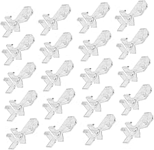 Garneck 20 Pçs Persianas Clipes De Cortina Acessórios De Cortina Verticais Suportes De Haste De Cortina Cegos Cortinas Transparentes Suportes De Gancho De Cortina Clipes De Saia De