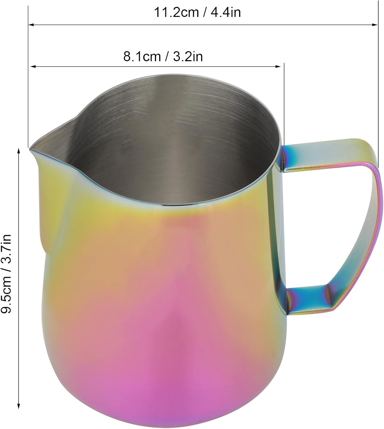 Gravy Boat Set Stainless Steel Coffee Pot Milk Frothing Cup Jug Cream Making Pot Coffee Latte Mold Suitable for Coffee Shop Home Office Gravy Bowl