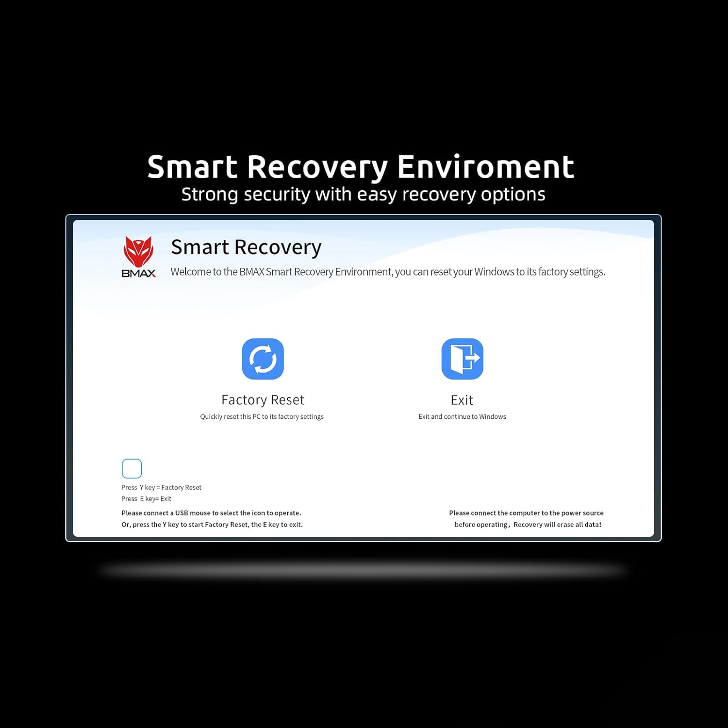 Bmax B4 Plus Mini PC showing all available ports