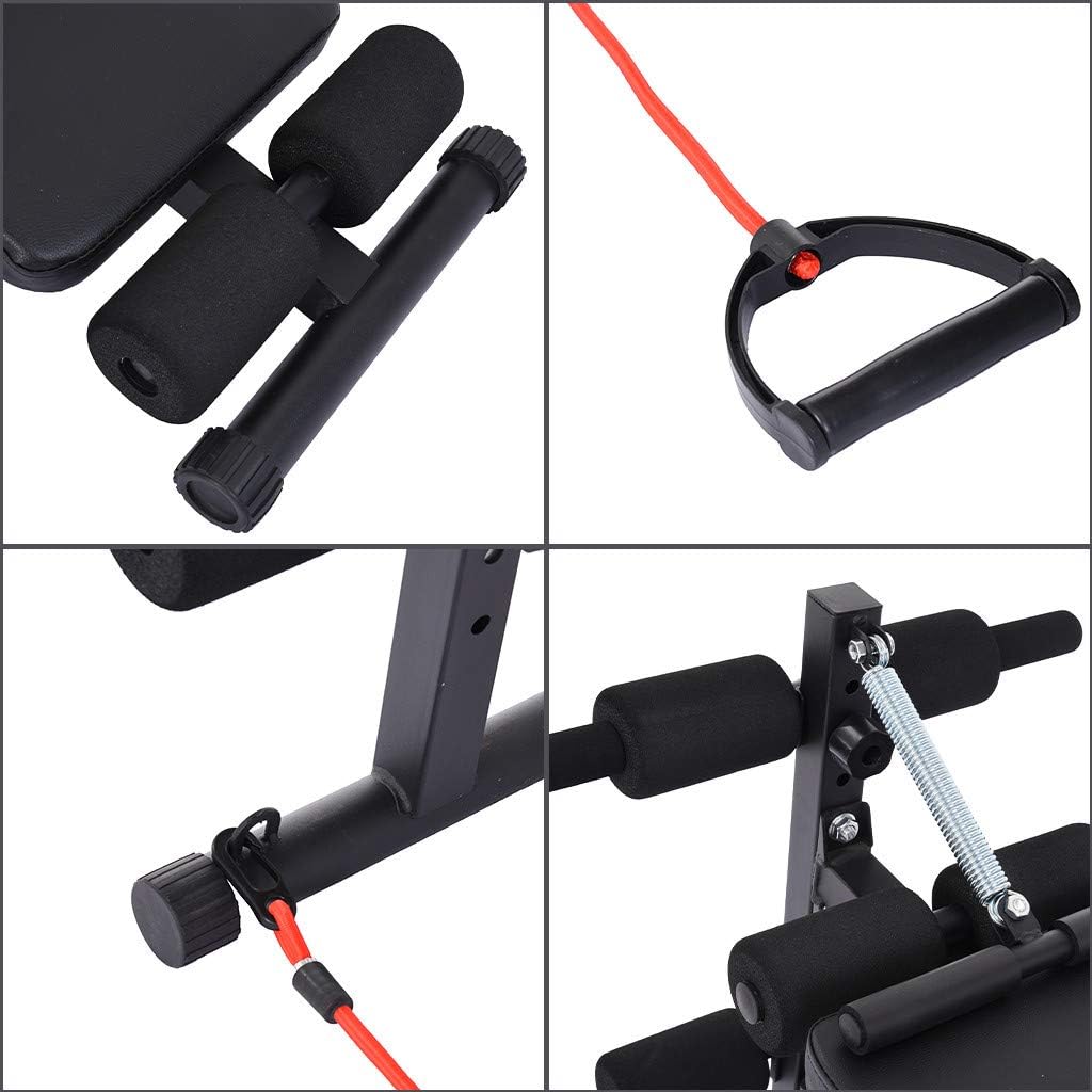 Dumbbell Stool, Weight Bench with Drawstring, Folding Weight Bench Dumbbell Bench, Home Training Gym Weight Lifting & Sit Up Bench Flat Incline Decline Multiuse Workout Bench