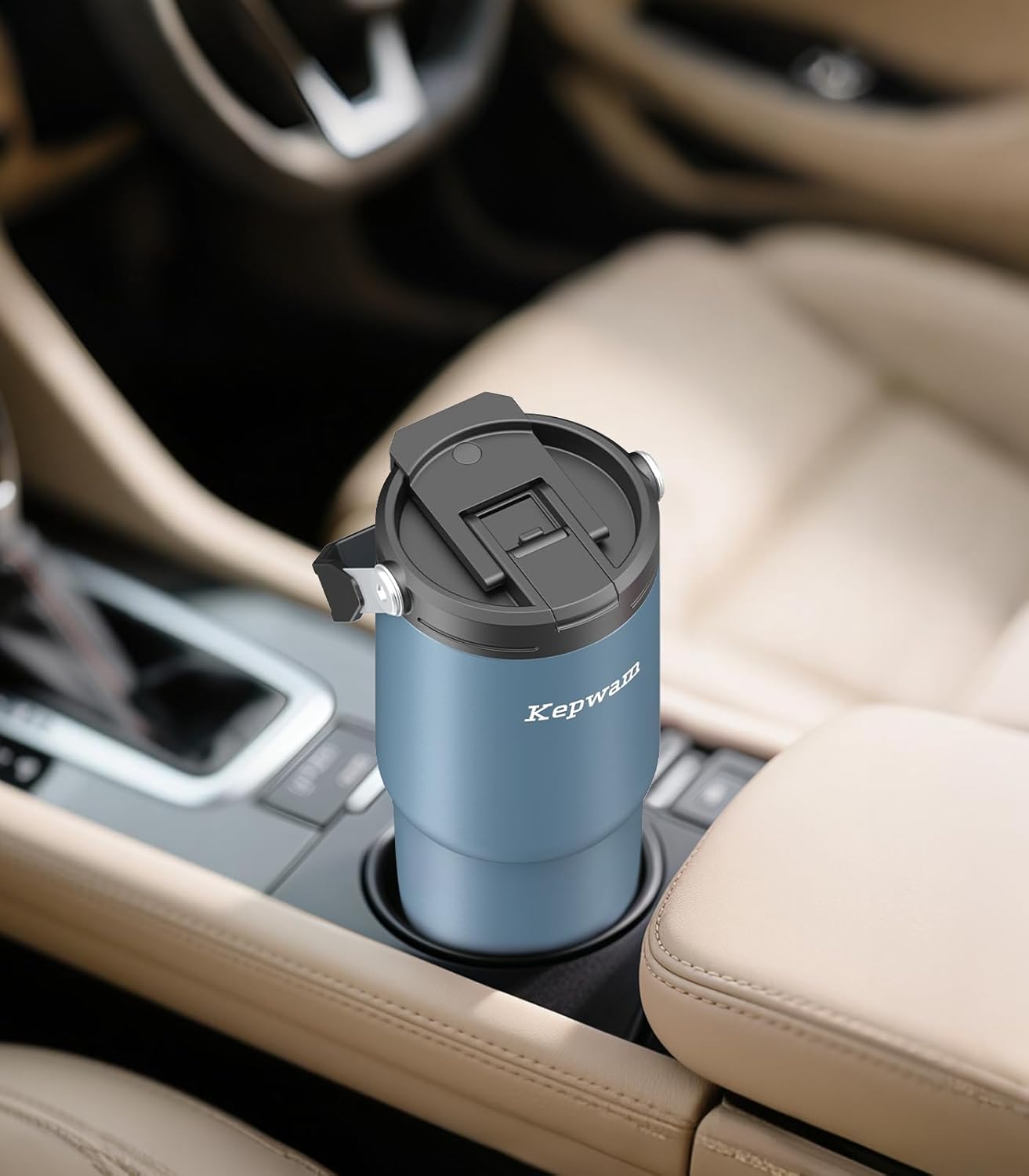 Kepwam T3 Self-Heating Travel Mug 20oz, Temperature-Controlled Coffee Warmer Mug, Smart Travel Coffee Mug Keep Coffee Drinks Hot, Heated Mug Great for Driver Outdoor Fits Car Cup Holders - Image 7