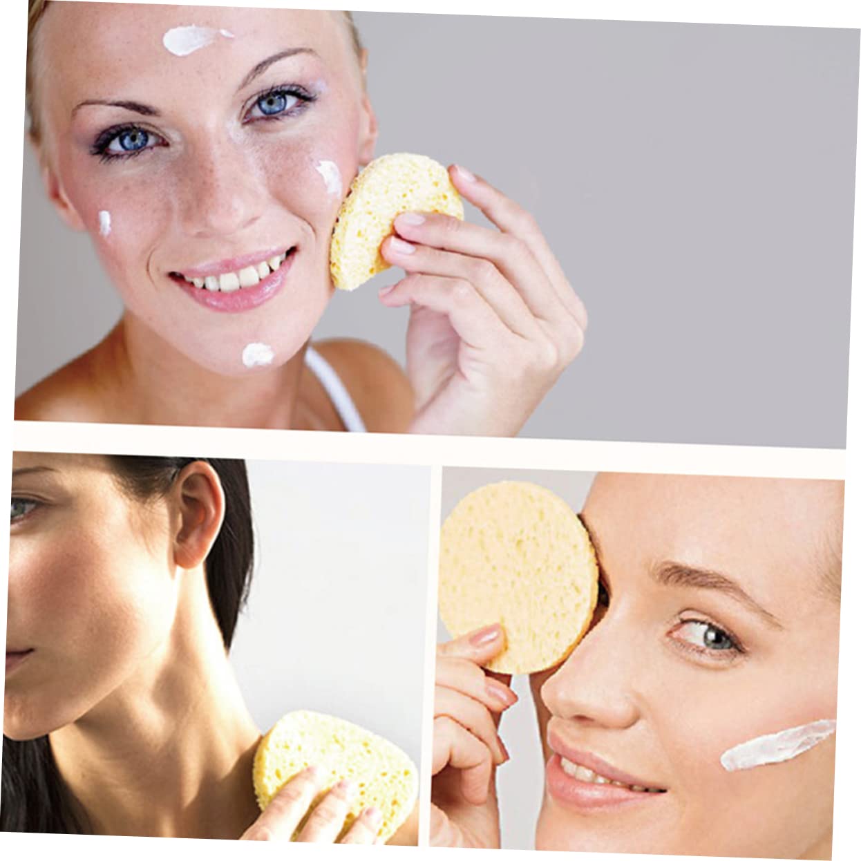 ABOOFAN 100pezzi Spugne Facciali Cellulosa Compressed Facial Cleaning Puff Per Struccare Sensibili Confezione e