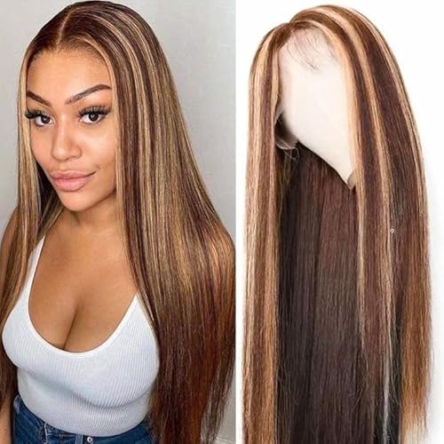 Highlight Lace Front Wigs Human Hair For Women 13x4 HD