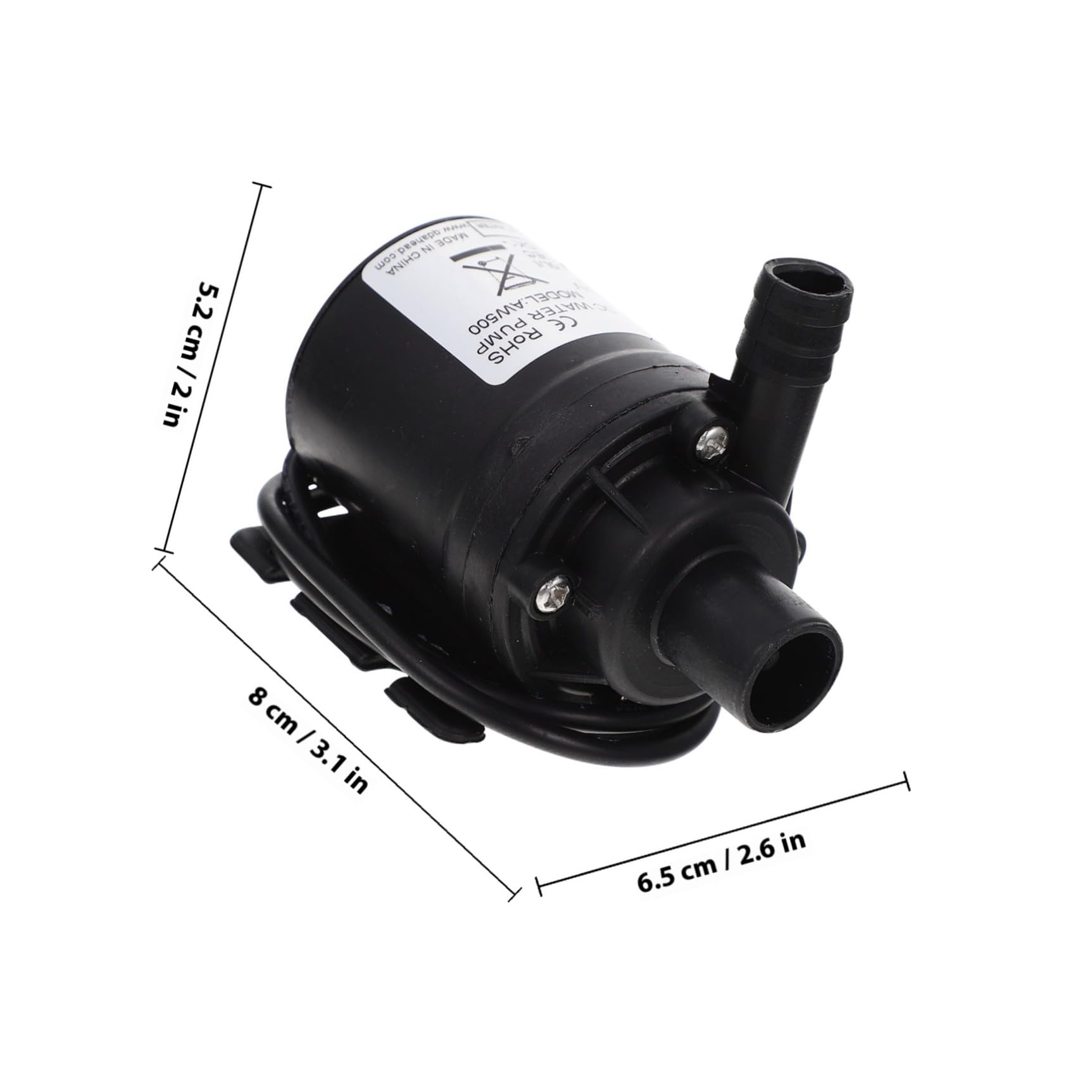 Pompa Booster Solare Sommergibile Dc24v 38w, Motore senza Spazzole, Plastico Nero, 850l/h, per Impianto Idroponico e Lavastoviglie